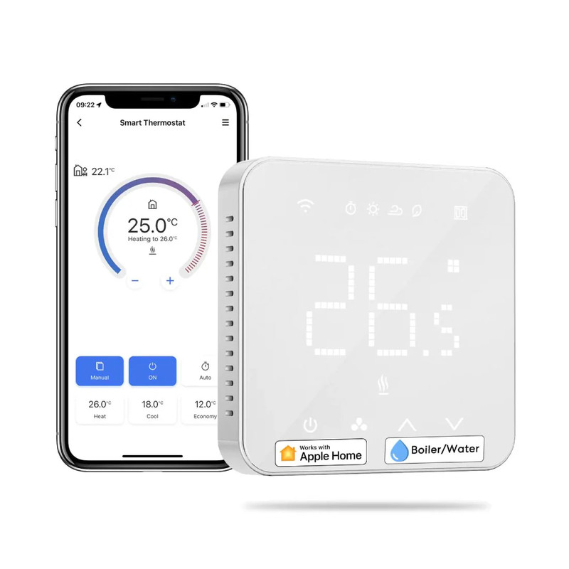 Meross Smart Wi-Fi Thermostat for Boiler/Water Heating System - منظم الحراره